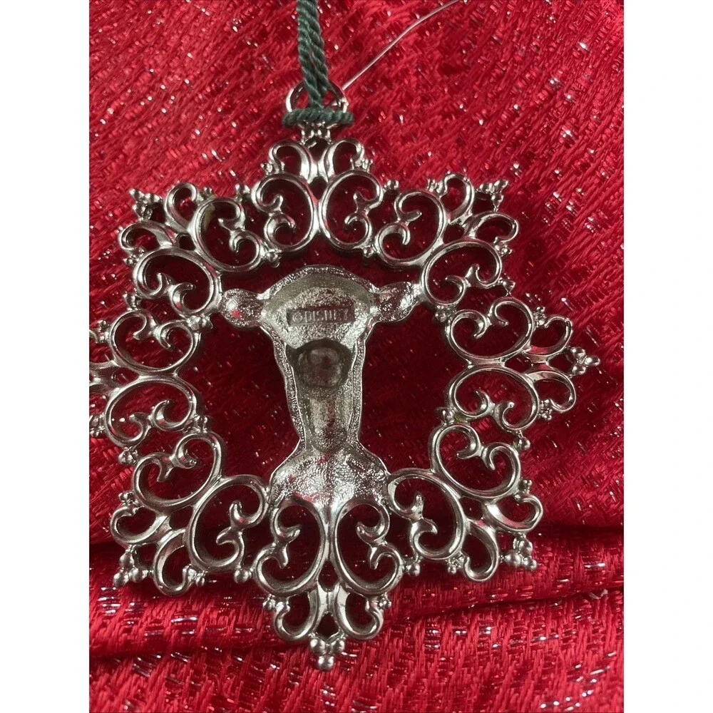 Disney's Christmas Collection~Tigger Silvertone Ornament Snowflake